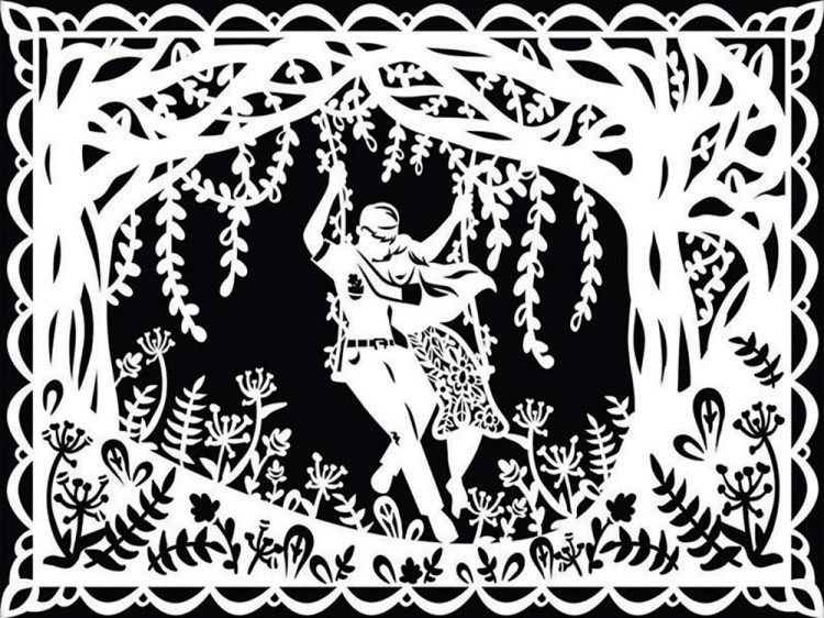 Вытынанка «Качели для двоих» — картинка 2