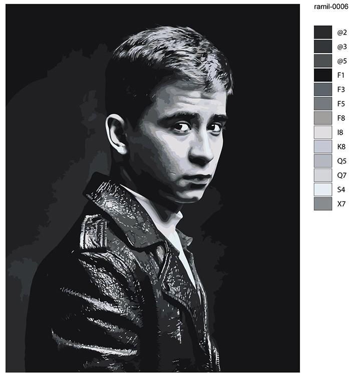 Картина по номерам «Музыкант Ramil Рамиль 4» — картинка 2