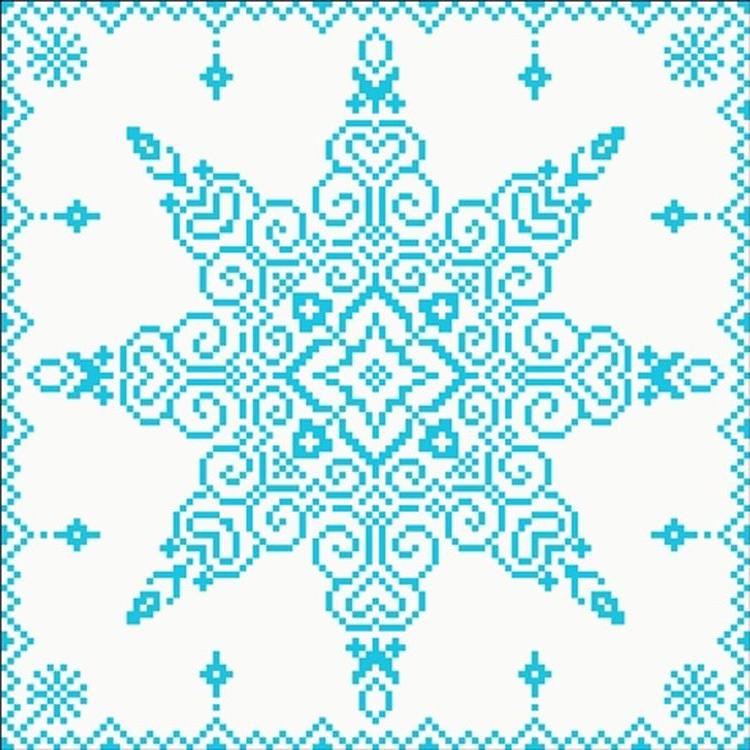 Алмазная вышивка «Снежинка»