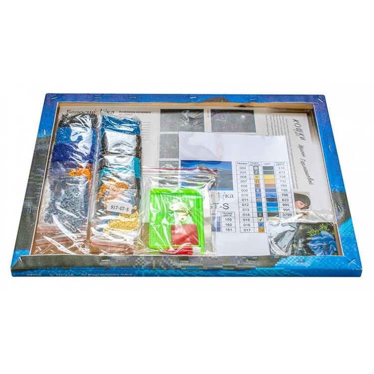 Алмазная вышивка «На голубом» — картинка 3