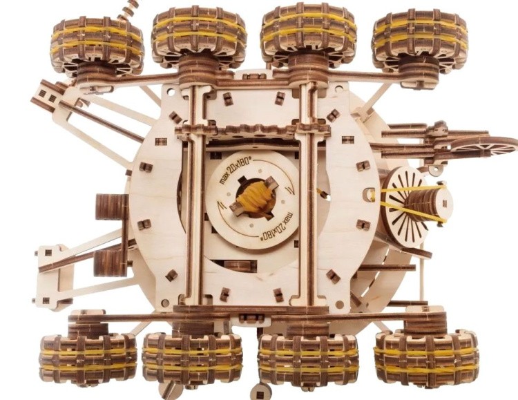 Деревянный конструктор EWA «Робот Луноход» — картинка 5