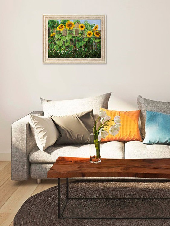 Картина по номерам «Подсолнухи. Настроение августа» — картинка 8