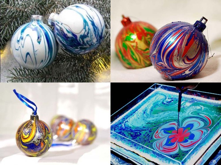 Шар елочный пластиковый белый для декорирования (d 12 см), 1 шт. — картинка 2