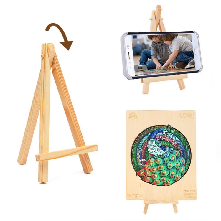 Деревянные пазлы «Элегантный Павлин XL», Woodbests — картинка 7