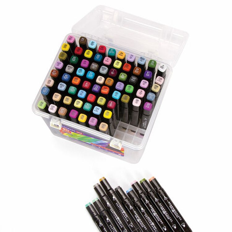 Маркеры для скетчинга двусторонние BRAUBERG ART DEBUT BLACK, цвет: набор 80 цв — картинка 5