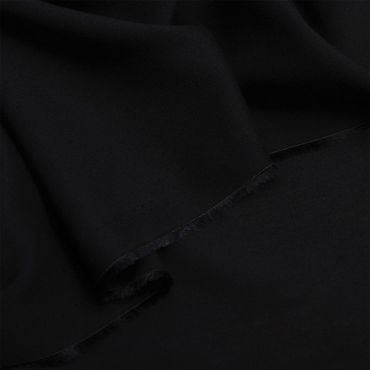 Ткань Штапель, матовая, 5 м, ширина 145 см, 110 г/м2, цвет: 23 черный, TBY — картинка 4