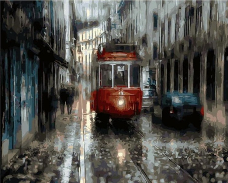 Картина по номерам «Лиссабонский трамвай»