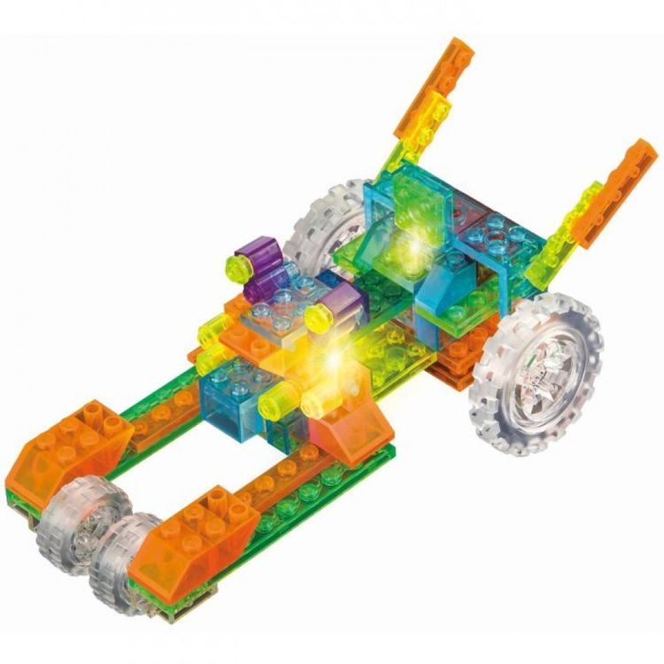 Светящийся конструктор CRYSTALAND «Трактор 6 в 1» — картинка 3