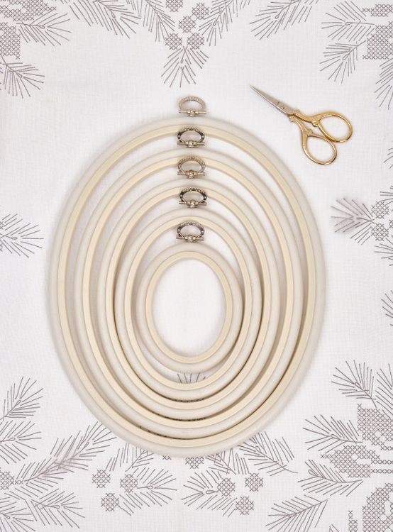 Пяльцы-рамка каучуковые овальные диаметр 85х105 мм, h=10, Nurge — картинка 4