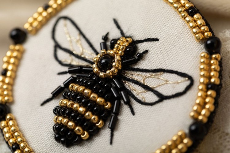 Набор для вышивания «Брошь. Пчела» — картинка 2