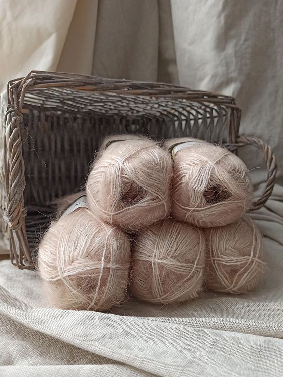 Пряжа Камтекс Астория (188), топленое молоко, 5 шт. по 50 г — картинка 3