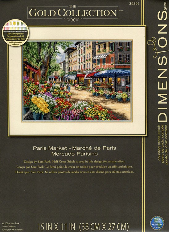 Набор для вышивания «Парижский цветочный рынок» — картинка 6