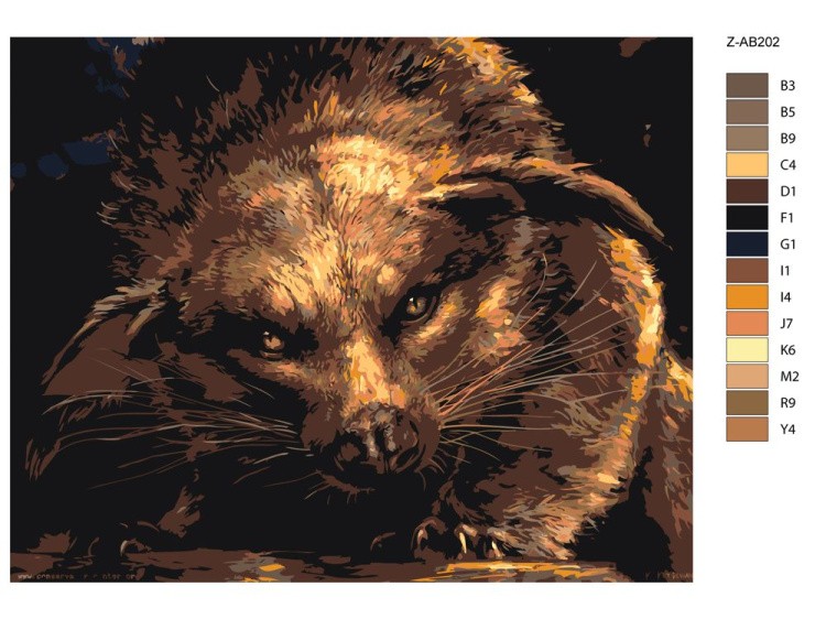 Картина по номерам «Зверь» — картинка 2