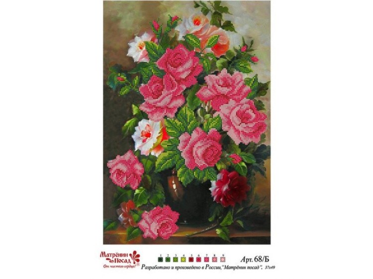 Набор вышивки бисером «Розовая элегия» — картинка 2