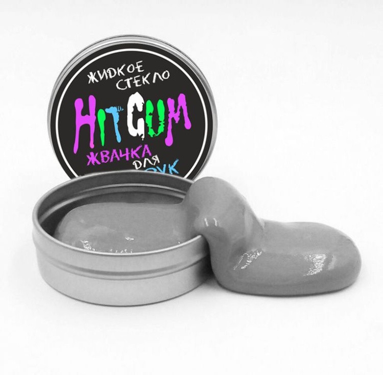 Жвачка для рук HitGum Прозрачная, Жидкое Стекло — картинка 3