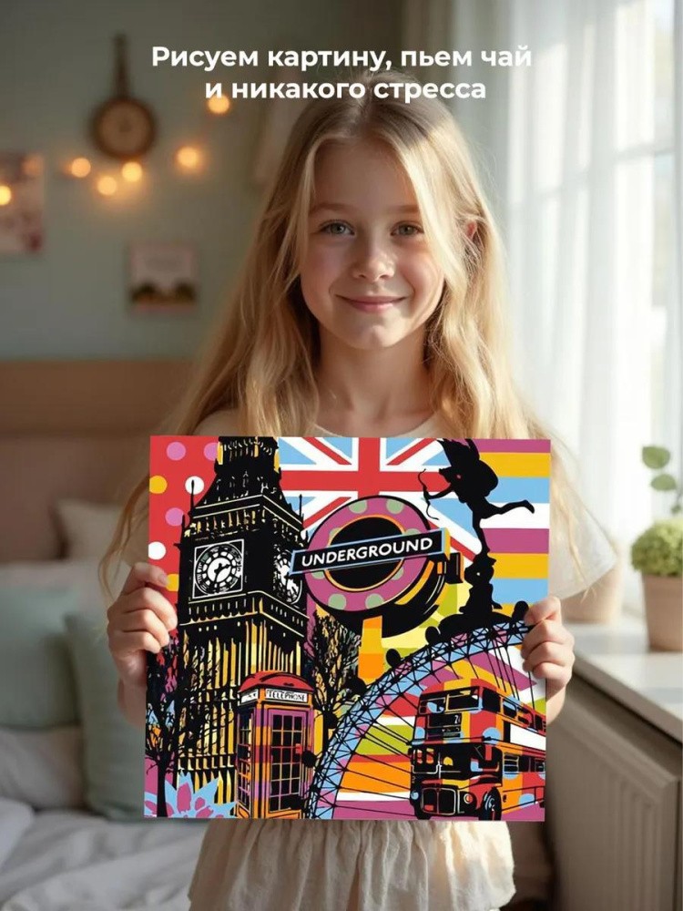 Картина по номерам «Поп-арт. Лондон» — картинка 6