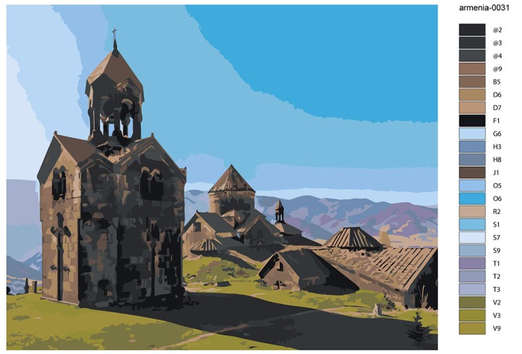 Картина по номерам «Армения: Ахпатский монастырь 40x50» — картинка 2