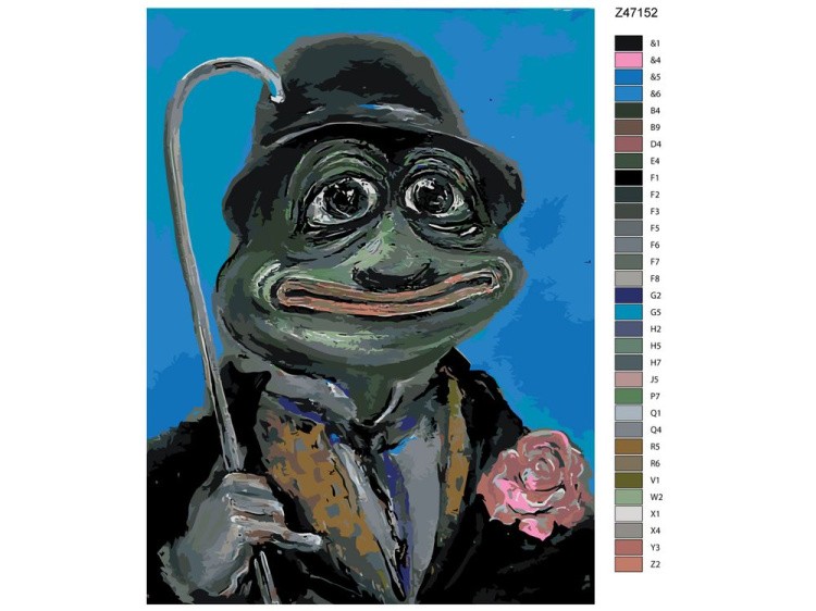 Картина по номерам «Франт» — картинка 2