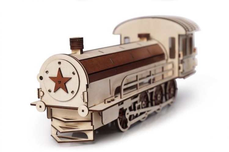 Конструктор из дерева «Паровоз подарочный», Lemmo — картинка 2