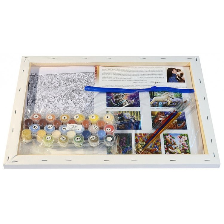 Картина по номерам «Кот с рябиной» — картинка 3