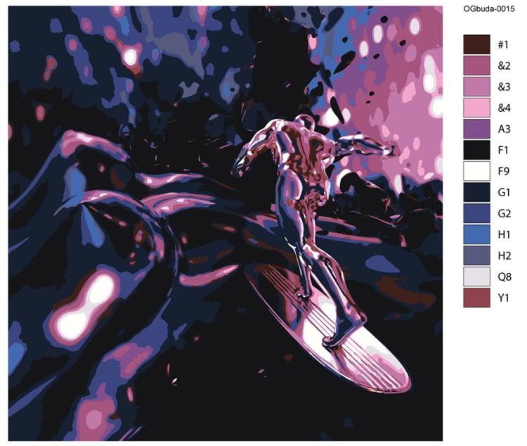 Картина по номерам «OG buda ОГ буда рэпер: Холод 40x40» — картинка 2