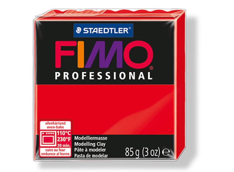 Полимерная глина FIMO Professional, цвет: красный, 85 г