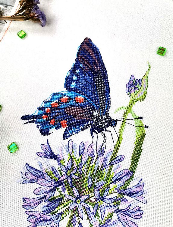 Набор для вышивания «Синий махаон» — картинка 2