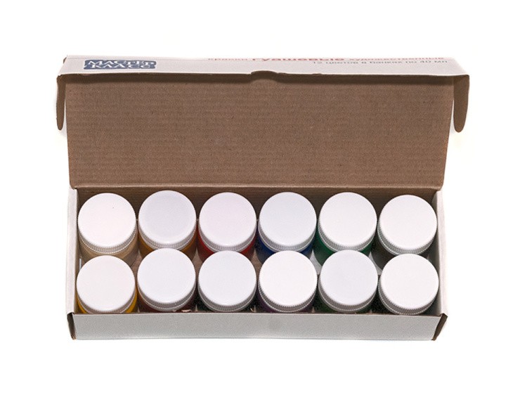 Краски Vista-Artista гуашь 12 цветов Fine набор художественная 40 мл — картинка 3