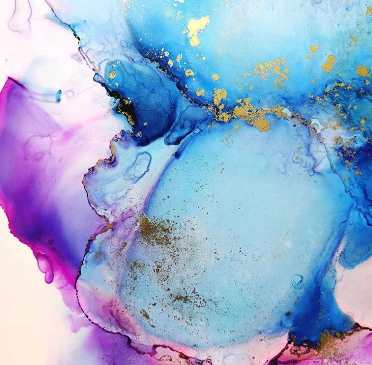 Набор алкогольных чернил metallic Gold, Silver, Bronze, Art Blong — картинка 5