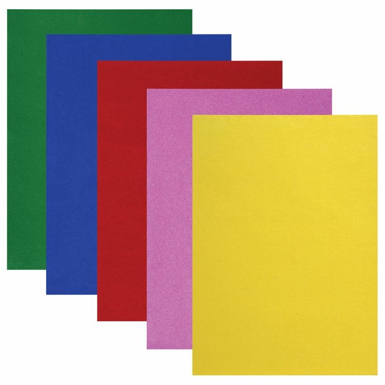 Цветная бумага А4 бархатная самоклеящаяся, 5 листов, 5 цветов, ОСТРОВ СОКРОВИЩ — картинка 2
