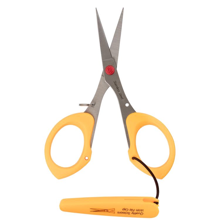 Ножницы для рукоделия, 115 мм, оранжевые, Gamma — картинка 4