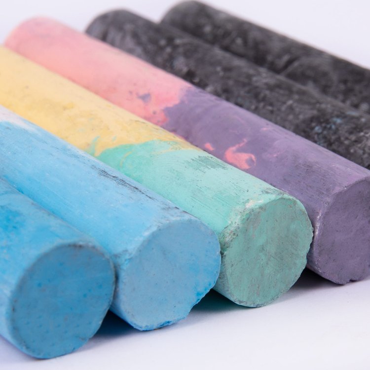 Мелки для рисования, меланжевые цвета «Играй», 5 цв., 6 шт. — картинка 3