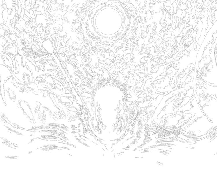 Картина по номерам «Берсерк Berserk манга аниме: Гатс 40x50» — картинка 3