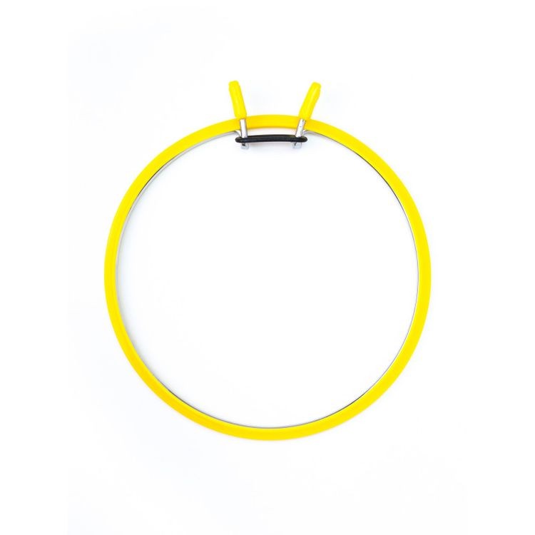 Пяльцы пружинные, диаметр 12,6 см, h-7, цвет: желтый, Nurge — картинка 4