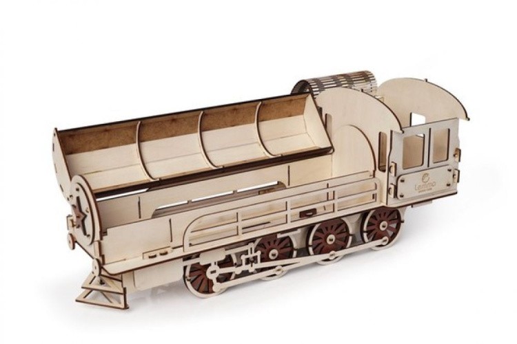 Конструктор из дерева «Паровоз подарочный», Lemmo — картинка 5