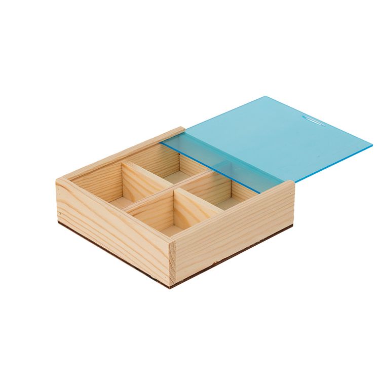 Заготовка для декорирования Mr. Carving «Органайзер №1 с крышкой», 4 ячейки — картинка 2