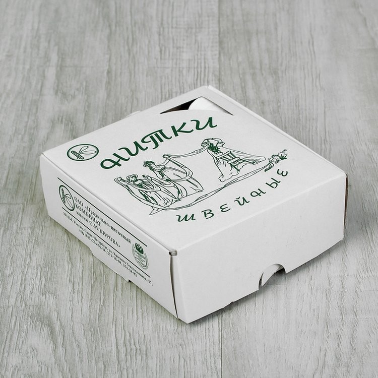 Нитки 40ЛШ цвет белый (20 шт.) — картинка 3