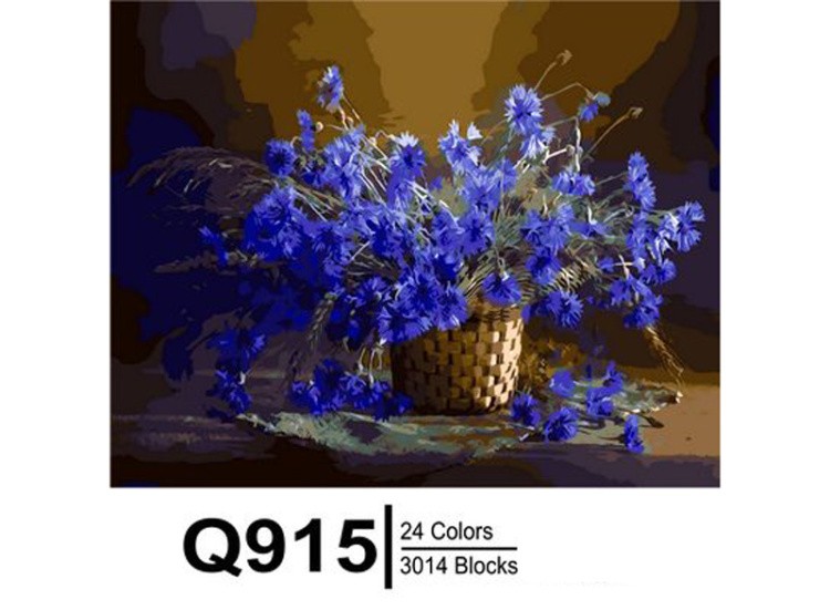 Картина по номерам «Синие великолепие» — картинка 2