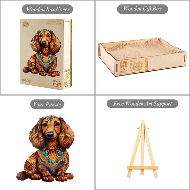 Деревянные пазлы «Милая Такса S», Woodbests — картинка 6