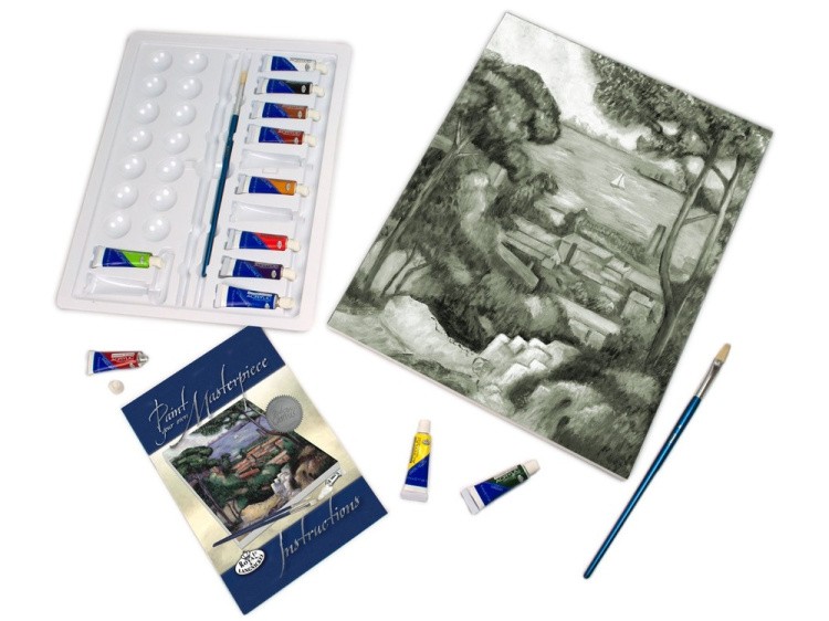 Картина по контурам гризайль «Вид на Эстак» — картинка 3