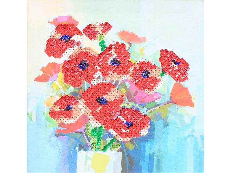 Мозаика из пайеток «Маки» — картинка 2