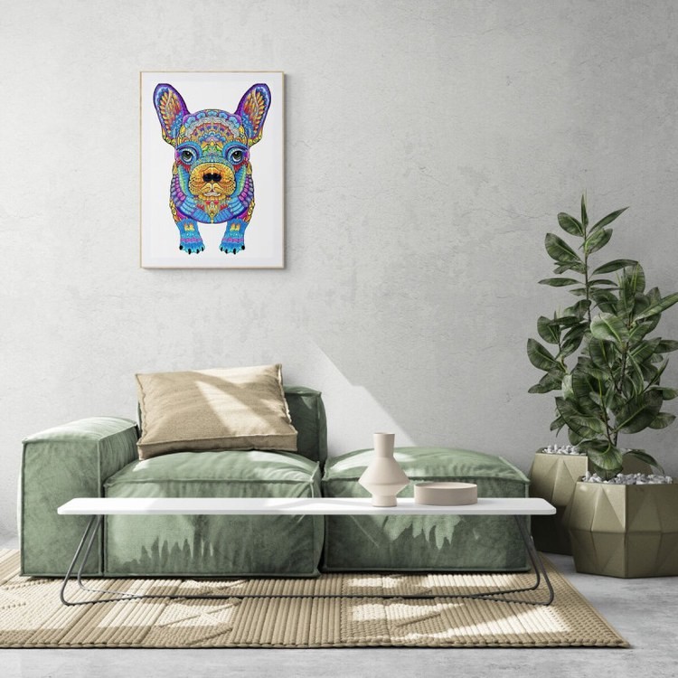 Деревянные пазлы «Смелый Бульдог L», Woodbests — картинка 10