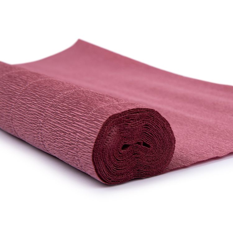 Гофрированная бумага 50х250 cм, 180 г/м2, цвет: 620 темная пыльная роза, Blumentag — картинка 2