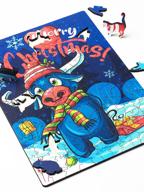 Деревянные пазлы Артвентура «Merry Christmas!» — картинка 2