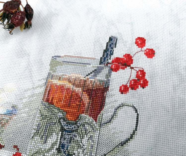 Набор для вышивания «Чай с калиной» — картинка 3