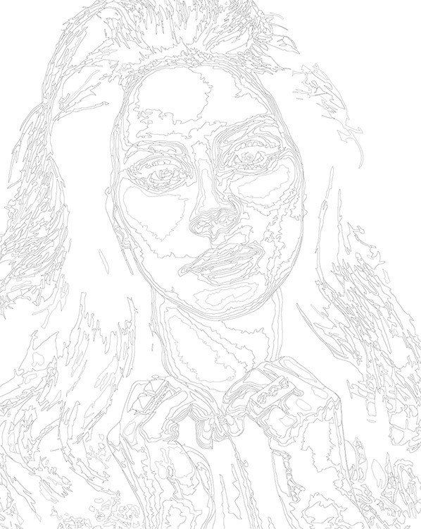 Картина по номерам «Lana Del Rey Лана Дель Рей: портрет» — картинка 3