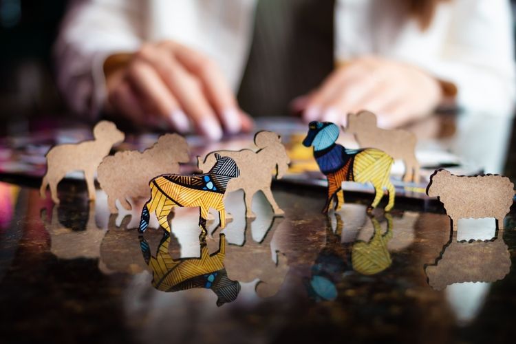 Деревянный, фигурный пазл EWA «Горный Баран L», 40x55 см — картинка 5