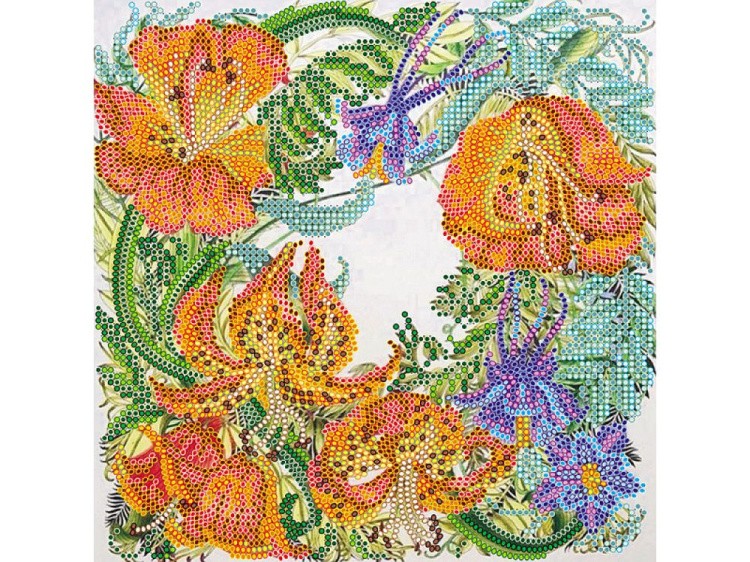 Схема для вышивки бисером «Дикая лилия»
