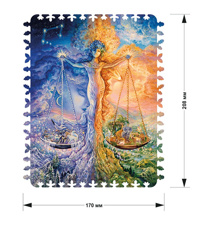 Деревянные пазлы DAVICI «Знак зодиака. Весы» — картинка 2