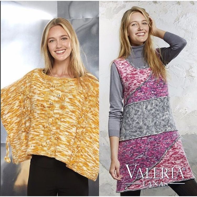 Пряжа SEAM Valeria di Roma VINTAGE merino (514), бело-голубо-красно-розовый, 5 шт. по 100 г — картинка 3